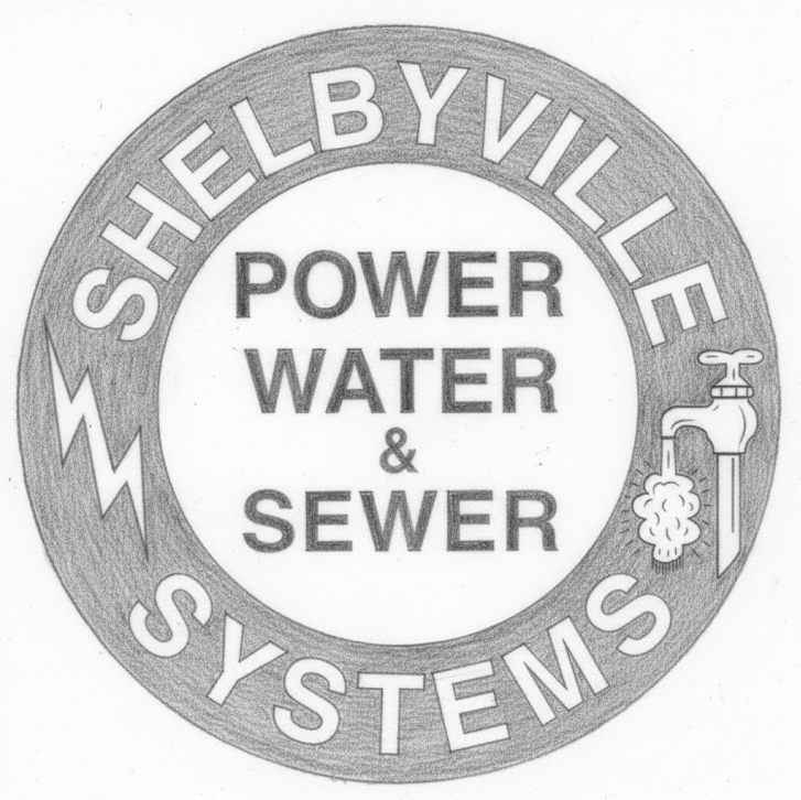 A sketch of the Shelbyville Power Logo